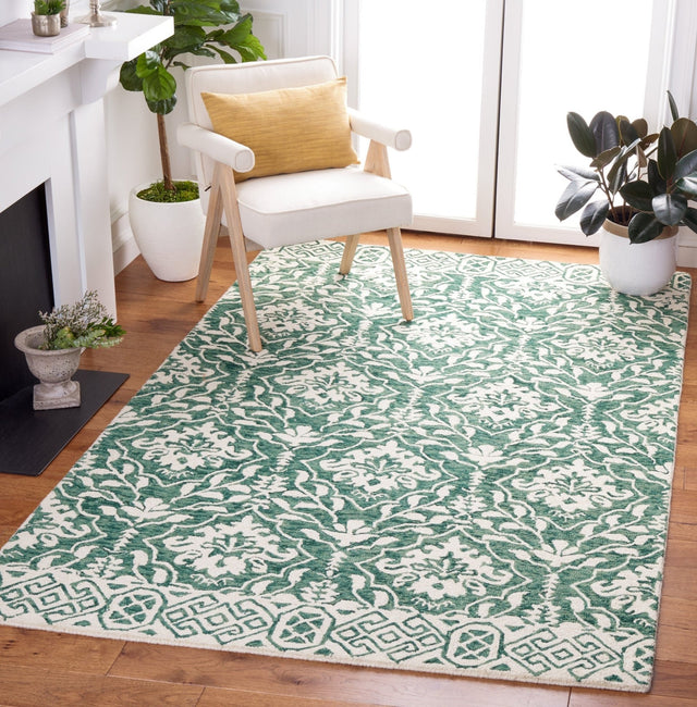 Safavieh Dip Dye Ddy901Y Dark Green/Ivory Rug - Safavieh - ddy901y - 3
