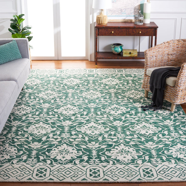 Safavieh Dip Dye Ddy901Y Dark Green/Ivory Rug - Safavieh - ddy901y - 7r