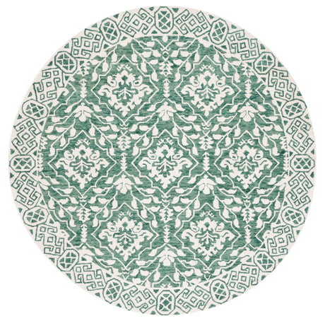 Safavieh Dip Dye Ddy901Y Dark Green/Ivory Rug - Safavieh - ddy901y - 7r