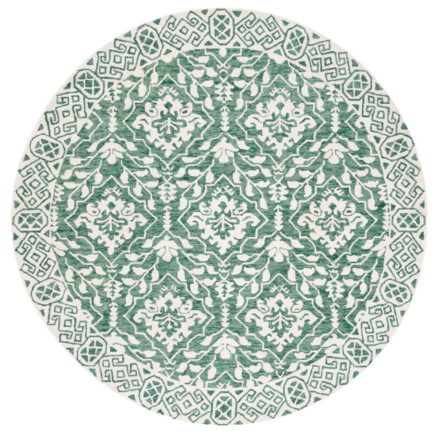 Safavieh Dip Dye Ddy901Y Dark Green/Ivory Rug - Safavieh - ddy901y - 7r