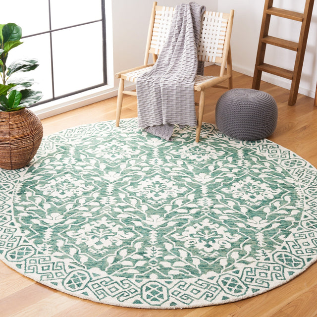 Safavieh Dip Dye Ddy901Y Dark Green/Ivory Rug - Safavieh - ddy901y - 7r