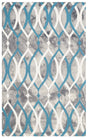 Safavieh Dip Dyed Ddy534J Grey / Ivory Blue Rugs - Safavieh - ddy534j - 2