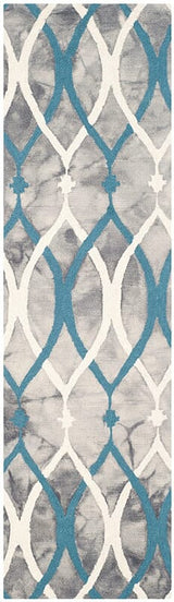 Safavieh Dip Dyed Ddy534J Grey / Ivory Blue Rugs - Safavieh - ddy534j - 26