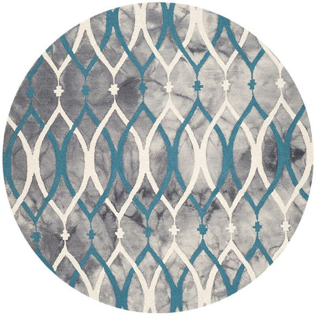 Safavieh Dip Dyed Ddy534J Grey / Ivory Blue Rugs - Safavieh - ddy534j - 7r