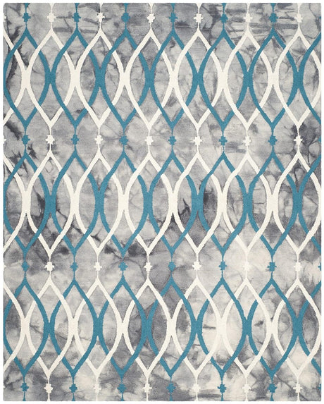 Safavieh Dip Dyed Ddy534J Grey / Ivory Blue Rugs - Safavieh - ddy534j - 7r