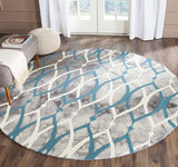 Safavieh Dip Dyed Ddy534J Grey / Ivory Blue Rugs - Safavieh - ddy534j - 7sq