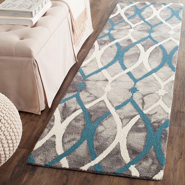 Safavieh Dip Dyed Ddy534J Grey / Ivory Blue Rugs - Safavieh - ddy534j - 7sq
