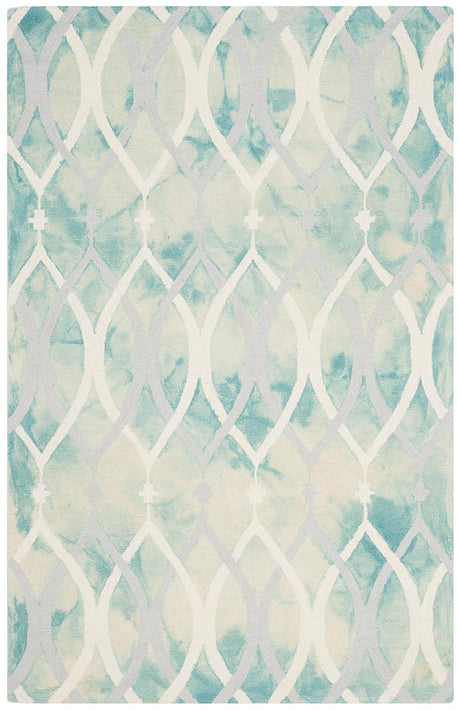 Safavieh Dip Dyed Ddy534Q Green / Ivory Grey Rugs - Safavieh - ddy534q - 2