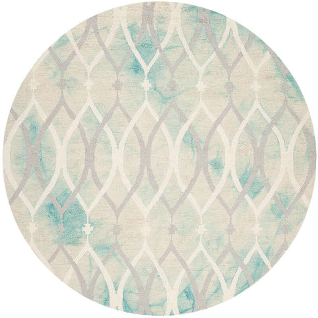 Safavieh Dip Dyed Ddy534Q Green / Ivory Grey Rugs - Safavieh - ddy534q - 5r