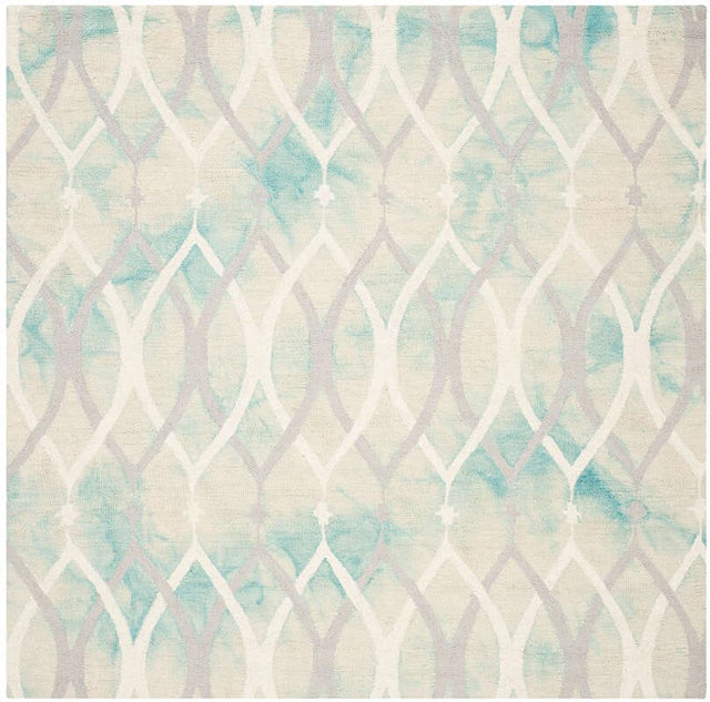 Safavieh Dip Dyed Ddy534Q Green / Ivory Grey Rugs - Safavieh - ddy534q - 5sq