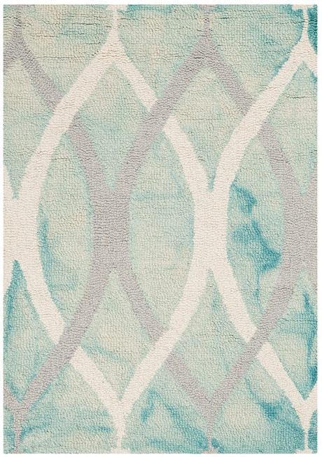 Safavieh Dip Dyed Ddy534Q Green / Ivory Grey Rugs - Safavieh - ddy534q - 7r