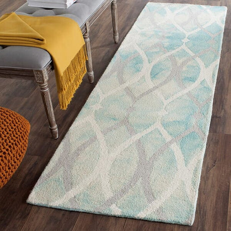 Safavieh Dip Dyed Ddy534Q Green / Ivory Grey Rugs - Safavieh - ddy534q - 7sq