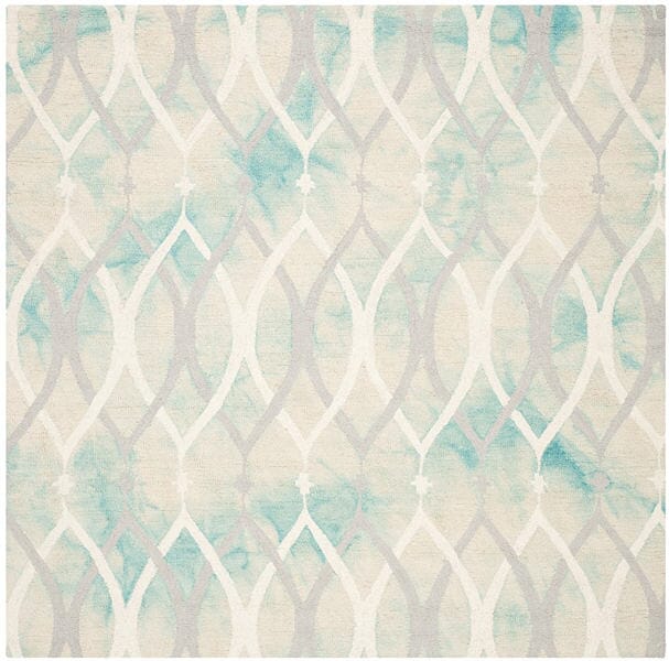 Safavieh Dip Dyed Ddy534Q Green / Ivory Grey Rugs - Safavieh - ddy534q - 7sq