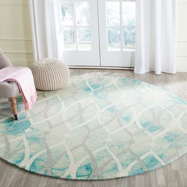 Safavieh Dip Dyed Ddy534Q Green / Ivory Grey Rugs - Safavieh - ddy534q - 7sq