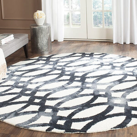 Safavieh Dip Dyed Ddy675D Ivory / Graphite Rugs - Safavieh - ddy675d - 7sq