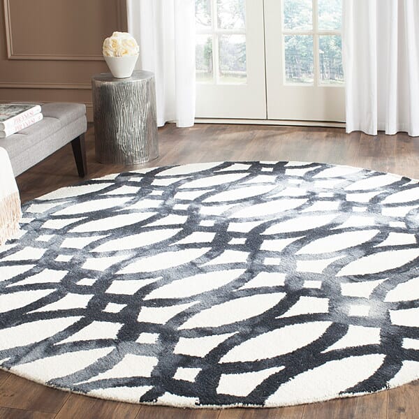 Safavieh Dip Dyed Ddy675D Ivory / Graphite Rugs - Safavieh - ddy675d - 7sq