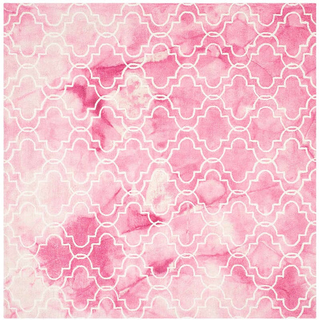 Safavieh Dip Dyed Ddy676N Rose / Ivory Rugs - Safavieh - ddy676n - 5sq