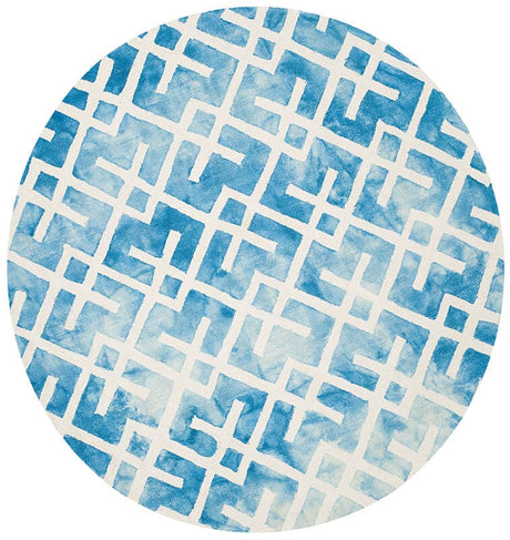 Safavieh Dip Dyed Ddy677G Blue / Ivory Rugs - Safavieh - ddy677g - 5r