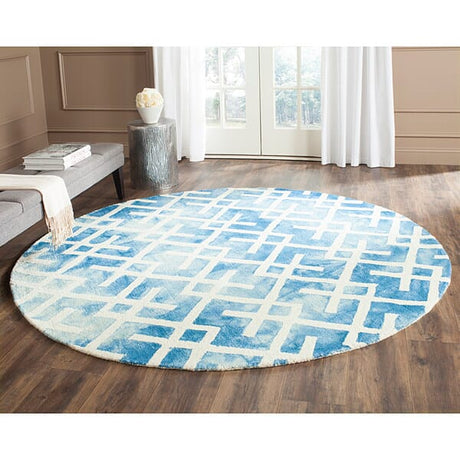 Safavieh Dip Dyed Ddy677G Blue / Ivory Rugs - Safavieh - ddy677g - 5sq