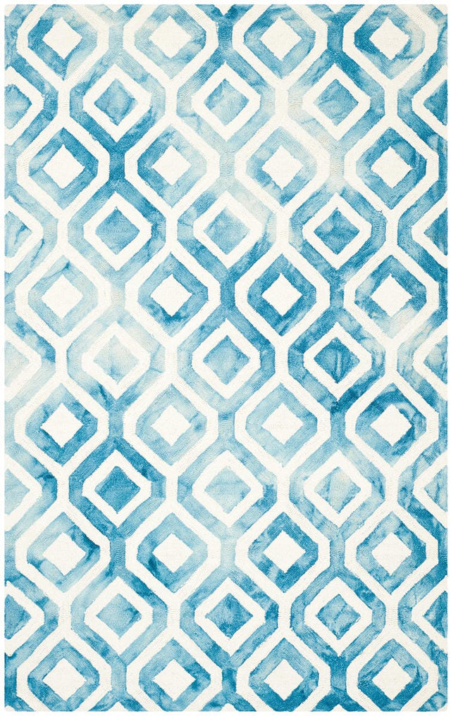 Safavieh Dip Dyed Ddy679A Ivory / Blue Rugs - Safavieh - ddy679a - 2