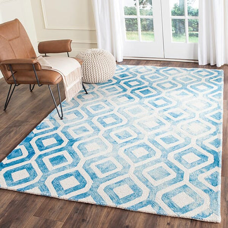 Safavieh Dip Dyed Ddy679A Ivory / Blue Rugs - Safavieh - ddy679a - 2