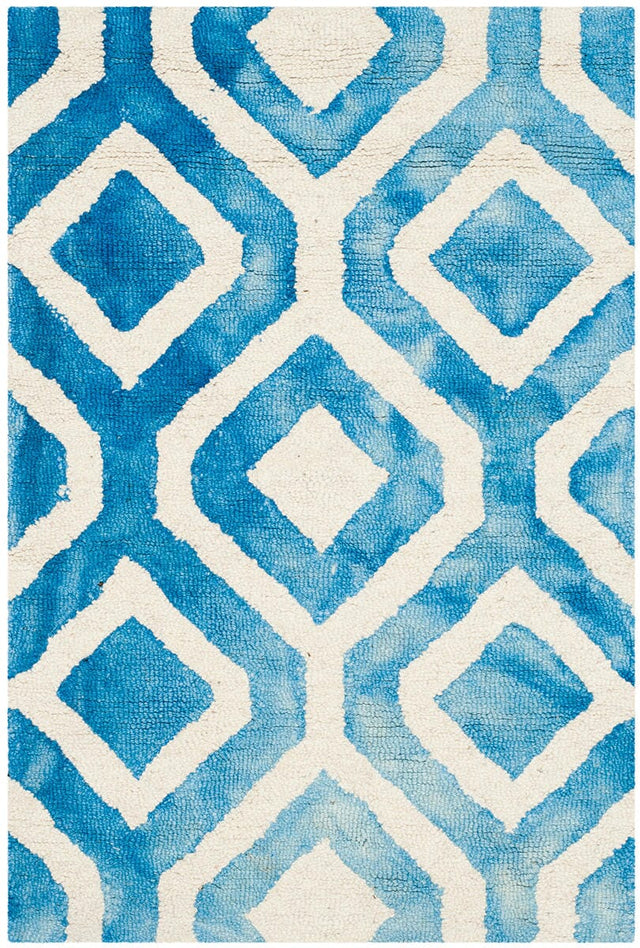 Safavieh Dip Dyed Ddy679A Ivory / Blue Rugs - Safavieh - ddy679a - 7r