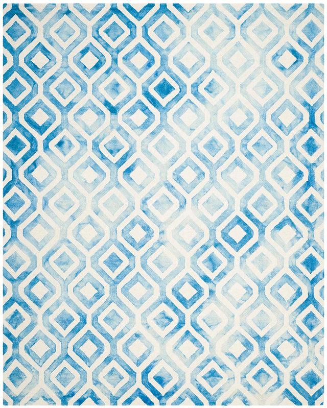 Safavieh Dip Dyed Ddy679A Ivory / Blue Rugs - Safavieh - ddy679a - 7r