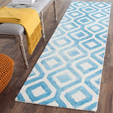 Safavieh Dip Dyed Ddy679A Ivory / Blue Rugs - Safavieh - ddy679a - 7sq