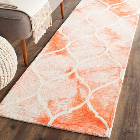 Safavieh Dip Dyed Ddy685K Orange / Ivory Rugs - Safavieh - ddy685k - 2