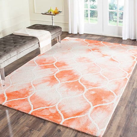 Safavieh Dip Dyed Ddy685K Orange / Ivory Rugs - Safavieh - ddy685k - 2