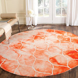 Safavieh Dip Dyed Ddy685K Orange / Ivory Rugs - Safavieh - ddy685k - 2