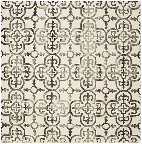 Safavieh Dip Dyed Ddy711D Ivory / Charcoal Rugs - Safavieh - ddy711d - 7sq