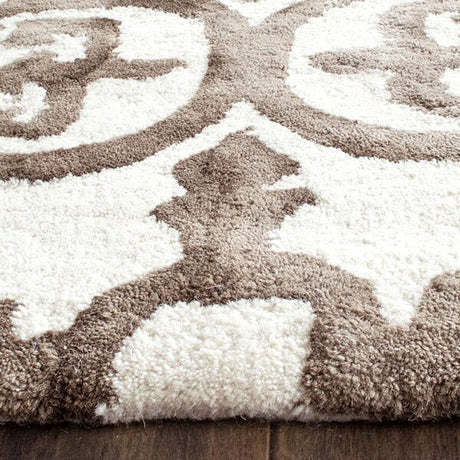 Safavieh Dip Dyed Ddy711F Ivory / Brown Rugs - Safavieh - ddy711f - 2