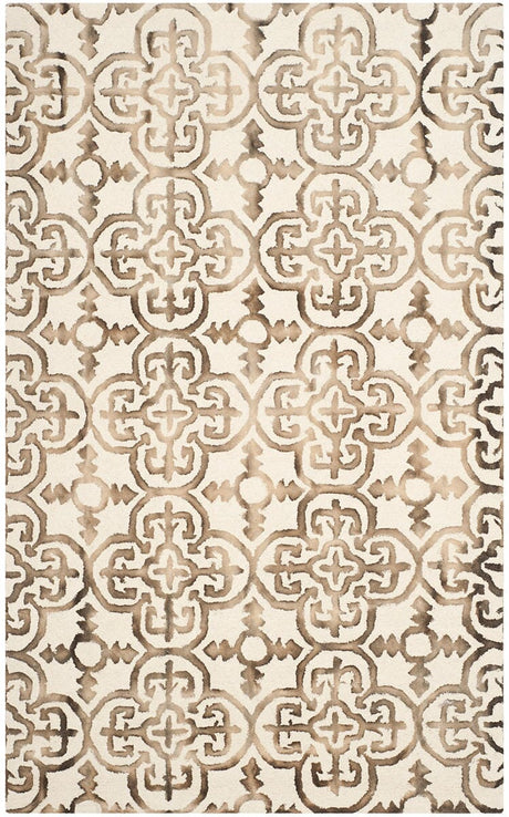 Safavieh Dip Dyed Ddy711F Ivory / Brown Rugs - Safavieh - ddy711f - 2