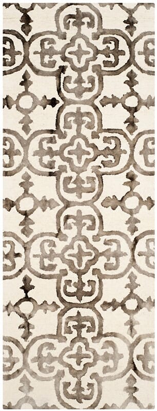 Safavieh Dip Dyed Ddy711F Ivory / Brown Rugs - Safavieh - ddy711f - 26