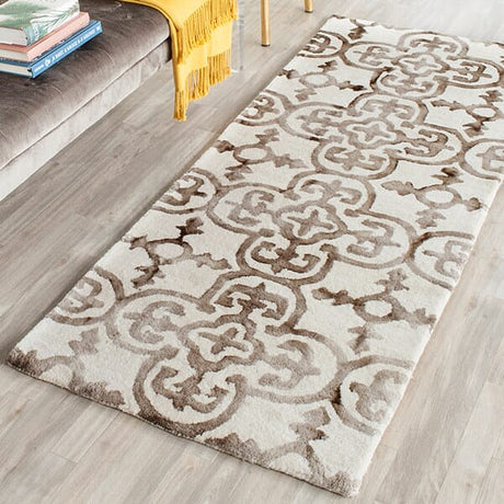 Safavieh Dip Dyed Ddy711F Ivory / Brown Rugs - Safavieh - ddy711f - 7sq