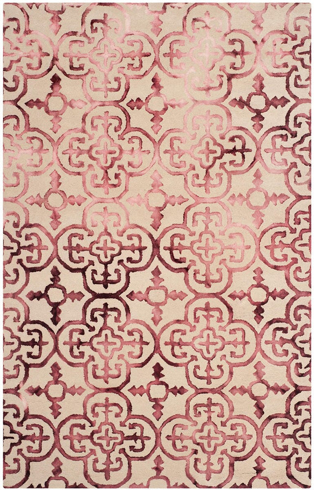 Safavieh Dip Dyed Ddy711G Beige / Maroon Rugs - Safavieh - ddy711g - 2