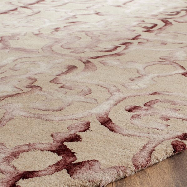 Safavieh Dip Dyed Ddy711G Beige / Maroon Rugs - Safavieh - ddy711g - 2