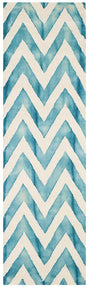 Safavieh Dip Dyed Ddy715H Ivory / Turquoise Rugs - Safavieh - ddy715h - 26
