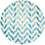 Safavieh Dip Dyed Ddy715H Ivory / Turquoise Rugs - Safavieh - ddy715h - 7r