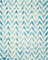 Safavieh Dip Dyed Ddy715H Ivory / Turquoise Rugs - Safavieh - ddy715h - 7r