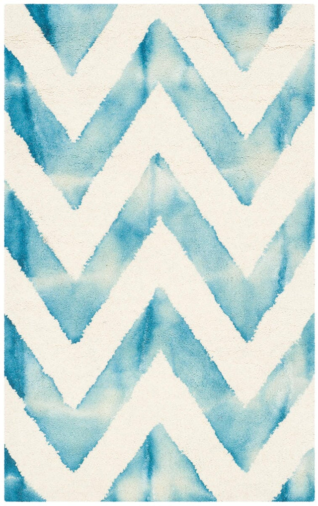 Safavieh Dip Dyed Ddy715H Ivory / Turquoise Rugs - Safavieh - ddy715h - 7r