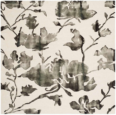 Safavieh Dip Dyed Ddy716D Ivory / Charcoal Rugs - Safavieh - ddy716d - 5sq