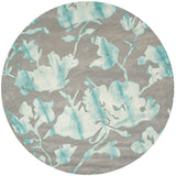 Safavieh Dip Dyed Ddy716L Grey / Turquoise Rugs - Safavieh - ddy716l - 7r