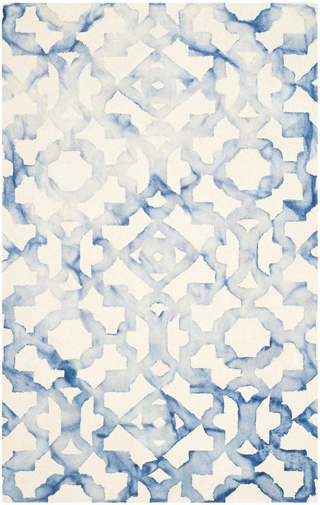 Safavieh Dip Dyed Ddy717A Ivory / Blue Rugs - Safavieh - ddy717a - 2