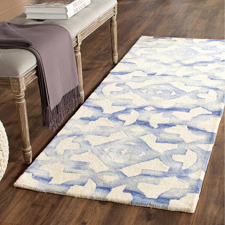 Safavieh Dip Dyed Ddy717A Ivory / Blue Rugs - Safavieh - ddy717a - 7sq