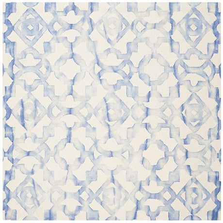 Safavieh Dip Dyed Ddy717A Ivory / Blue Rugs - Safavieh - ddy717a - 7sq