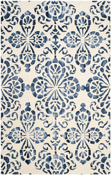Safavieh Dip Dyed Ddy719P Ivory / Navy Rugs - Safavieh - ddy719p - 2
