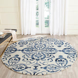 Safavieh Dip Dyed Ddy719P Ivory / Navy Rugs - Safavieh - ddy719p - 7sq