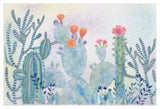 Safavieh Door And Kitchen Mat 2'-3" x 3'-9" Rug in Fuchsia / Turquoise